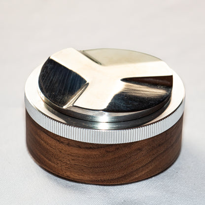 Espresso distribution tool upside down