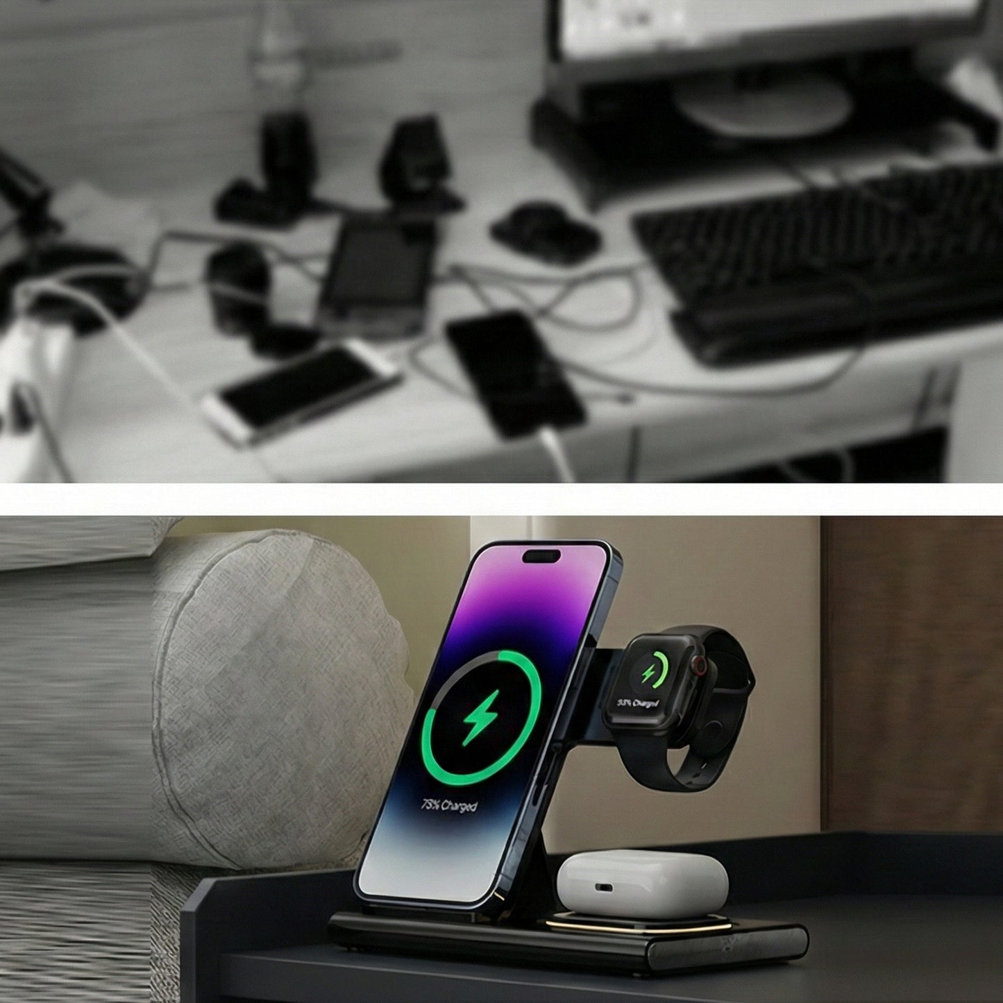 Wireless Charger iPhone Charging Station